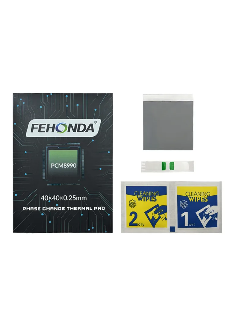 Термопаста с фазовым переходом Fehonda PCM8990 40x40мм 8.5W аналог Honeywell PTM7950
