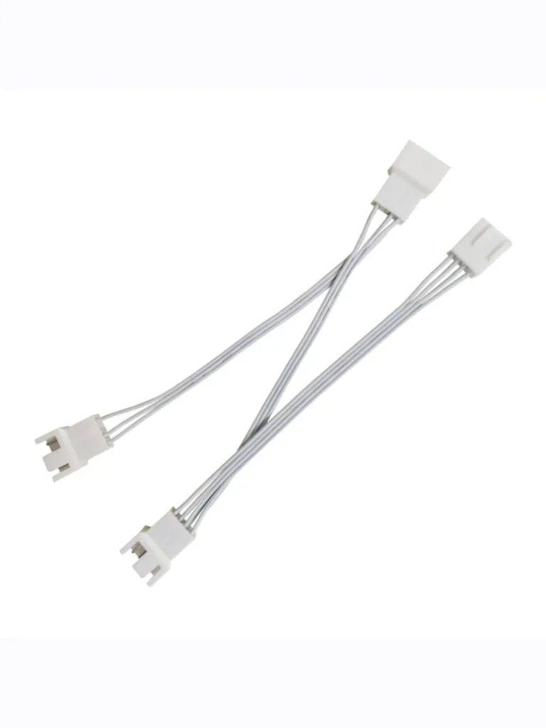 Разветвитель вентиляторов 4 pin PWM 30см на 3 вентилятора белый