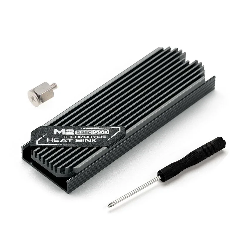 Алюминиевый радиатор для диска SSD M2 серый
