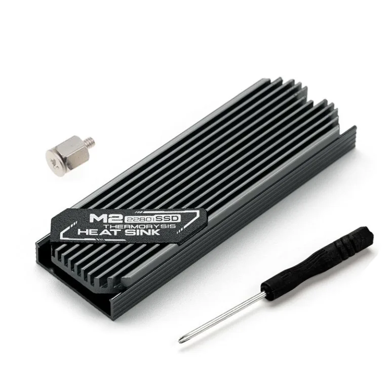 Алюминиевый радиатор для диска SSD M2 серый