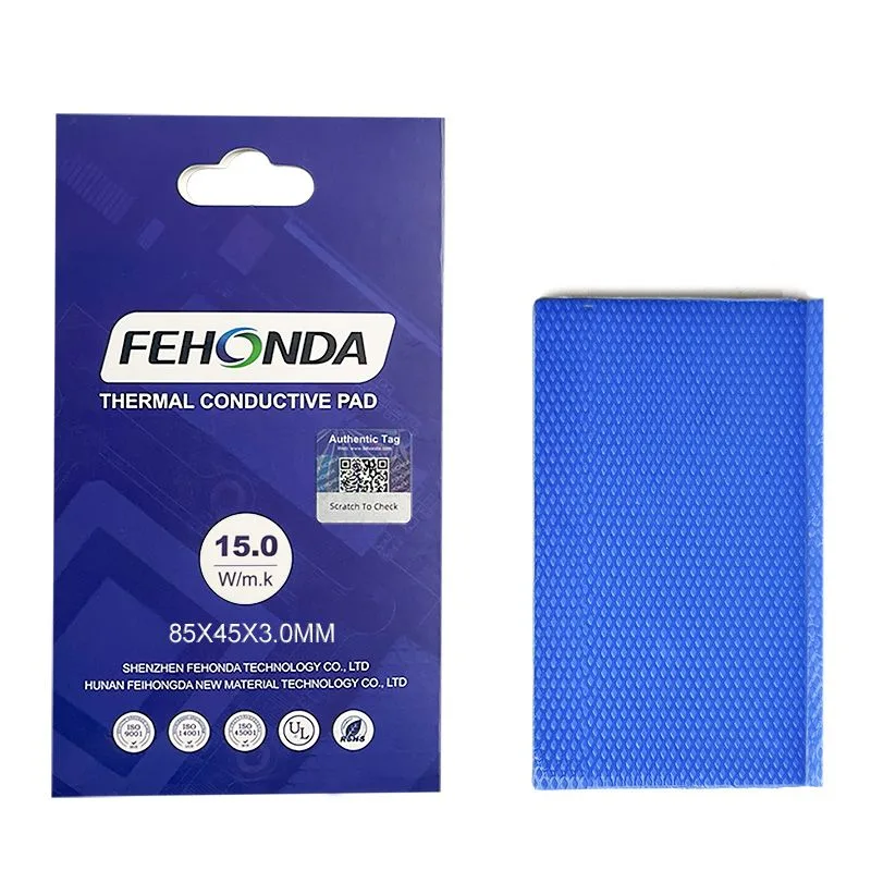 Термопрокладка FEHONDA 15 Вт/мК 3 мм 85х45 мм Феходна для видеокарты SSD чипов памяти